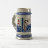 ライトハウスセーリングボー航海のト ビールジョッキ (正面左)