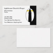 ライトハウステーマクリスチャンチャーチビジネスカード 名刺 (正面/裏面)