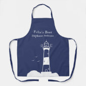 ライトハウスネイビーブルー エプロン (正面)