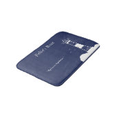 ライトハウスネイビーブルー バスマット (アングル)