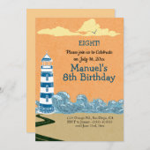 ライトハウスバイザシーバースデーパーティー 招待状 (正面/裏面)