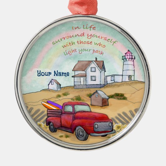 ライトハウスパス メタルオーナメント (正面)