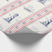 ライトハウスパターン ラッピングペーパー (角)