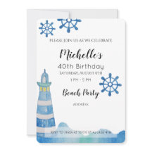 ライトハウスビーチウォーターカラーハ色彩の鮮やかンド