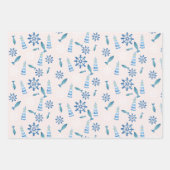 ライトハウスビーチウォーターカラー絵を描ハンドアウトP ラッピングペーパーシート (正面2)