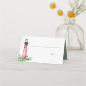 ライトハウスビーチ結婚式テーブル座席表 プレイスカード (正面)