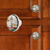 ライトハウスフェイクステンドグラス セラミックノブ