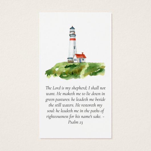 ライトハウスフォトメモリアル祈りの言葉カード (裏面)