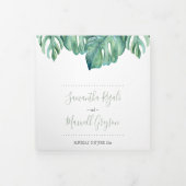 ライトハウスフロリダ結婚式招待状オールインワン 三つ折り招待状 (カバー)