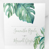 ライトハウスフロリダ結婚式招待状オールインワン 三つ折り招待状 (内部最初)