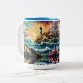 ライトハウスフローラガーデンオンザシー ツートーンマグカップ (正面左)