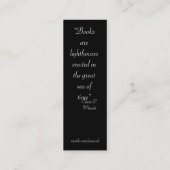 ライトハウスブックマーク スキニー名刺 (裏面)