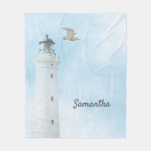 ライトハウスブルースカイ海海名 フリースブランケット (正面)