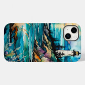 ライトハウスベイマウンテンワイルドフラワーガーデン Case-Mate iPhoneケース (裏面 (横))