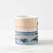 ライトハウスボーツコースト海シースケープ コーヒーマグカップ (中央)