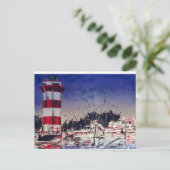 ライトハウスボーツヒルトンヘッドサウスカロライナ ポストカード (スタンド正面)