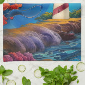 ライトハウスポイント キッチンタオル (折り畳み)