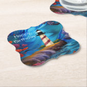 ライトハウスポイント ペーパーコースター (アングル)