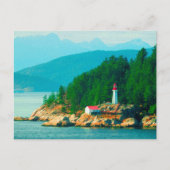 ライトハウスマウンテン絵画ズバンクーバーBC ポストカード (正面)