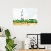 ライトハウスモリスアイランドサウスカロライナ冬 ポスター (ホームオフィス)