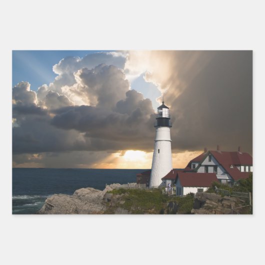 ライトハウスラッピング紙 ラッピングペーパーシート (正面)