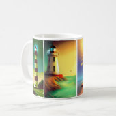 ライトハウスラバーマグ4ライトハウス写真 コーヒーマグカップ (正面左)