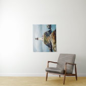 ライトハウスランドスケープ沿岸海穏やかな風景 タペストリー (インサイチュ)