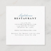 ライトハウスレストラン  スクエア名刺 (裏面)