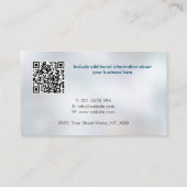 ライトハウスロゴ – パールの青の色合い 名刺 (裏面)