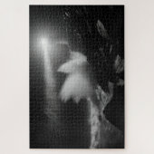 ライトハウスヴィイルオーバーストーミーシーズモノクロアート ジグソーパズル (縦)