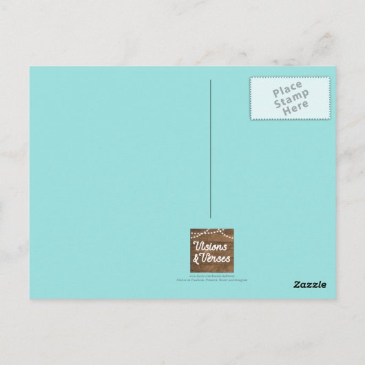 ライトハウス主は私の光と救い ポストカード (裏面)