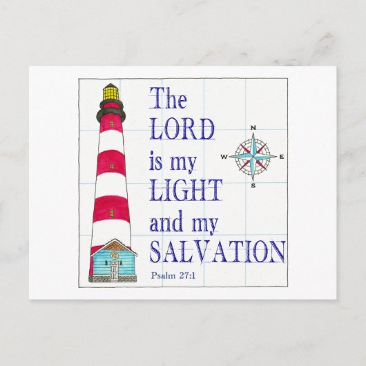 ライトハウス主は私の光と救い ポストカード (正面)