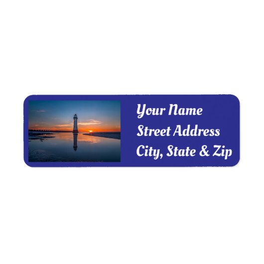 ライトハウス差出人住所ラベル ラベル (正面)