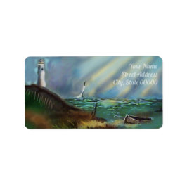 ライトハウス差出人住所ラベル ラベル