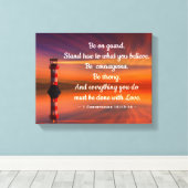 ライトハウス引用文 キャンバスプリント (インサイチュ (ウッドフロア))