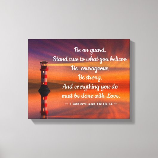 ライトハウス引用文 キャンバスプリント (正面)