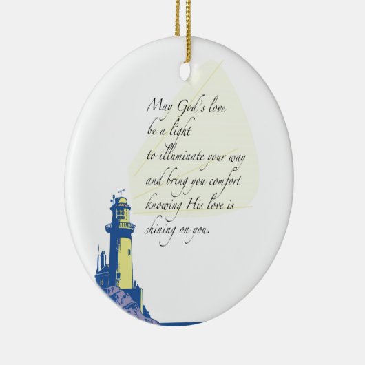 ライトハウス恵み祈りの言葉 セラミックオーナメント (右)