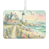 ライトハウス沿岸コテージへの経路 カーエアーフレッシュナー (裏面)