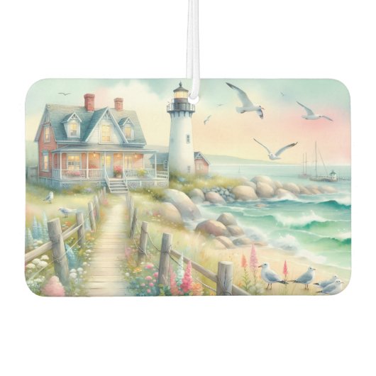 ライトハウス沿岸コテージへの経路 カーエアーフレッシュナー (正面)