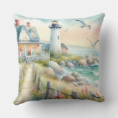 ライトハウス沿岸コテージへの経路 クッション (裏面)