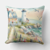 ライトハウス沿岸コテージへの経路 クッション (正面)