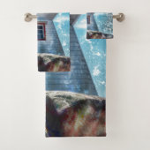 ライトハウス海ブルーコ航海のースタル バスタオルセット (インサイチュ)