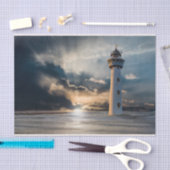 ライトハウス海モーニングデクページティッシュペーパー 薄葉紙 (クラフト)