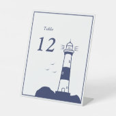 ライトハウス結婚のテーブル番号 台座サイン (正面)