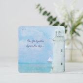 ライトハウス結婚式招待状 招待状 (スタンド正面)