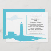 ライトハウス結婚式招待状 招待状 (正面/裏面)