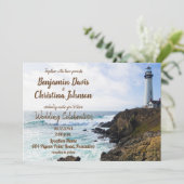 ライトハウス結婚式招待状 招待状 (スタンド正面)