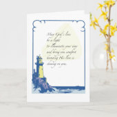 ライトハウス考え心地よいズ・オブ・ユー カード (黄色い花)