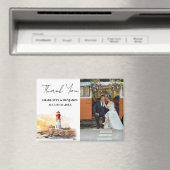 ライトハウス航海のテーマ結婚ズサンキュー マグネット (インサイチュ (食洗機))