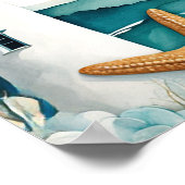 ライトハウス航海のベビーシャワー ポスター (角)